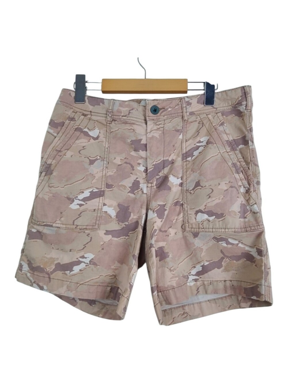 Anthropologie The Wanderer women's brown casual camo shorts Sz 29 Boho Preppy